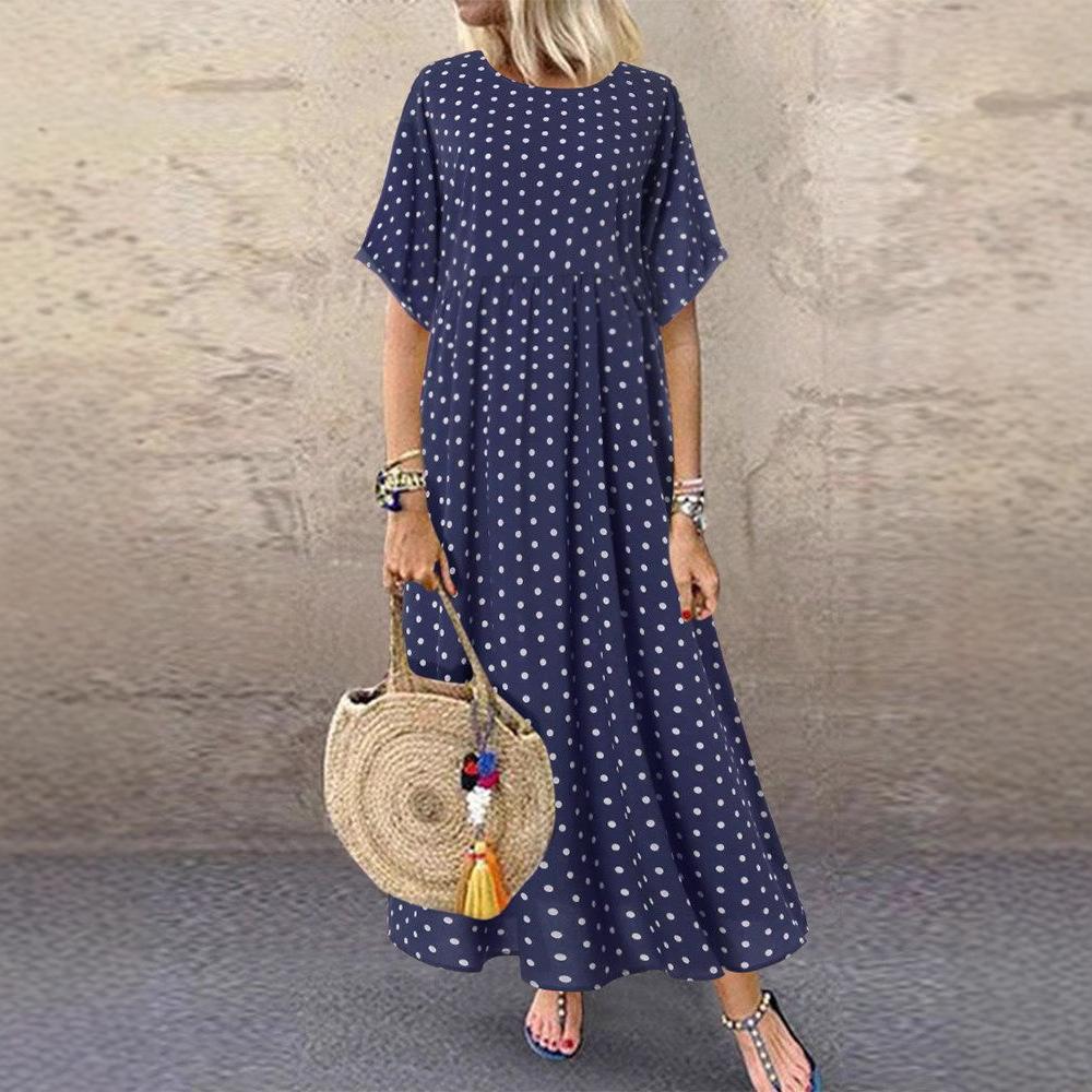Summer Hot Sale New Polka Dot Small Fresh Large Size Women's Dress