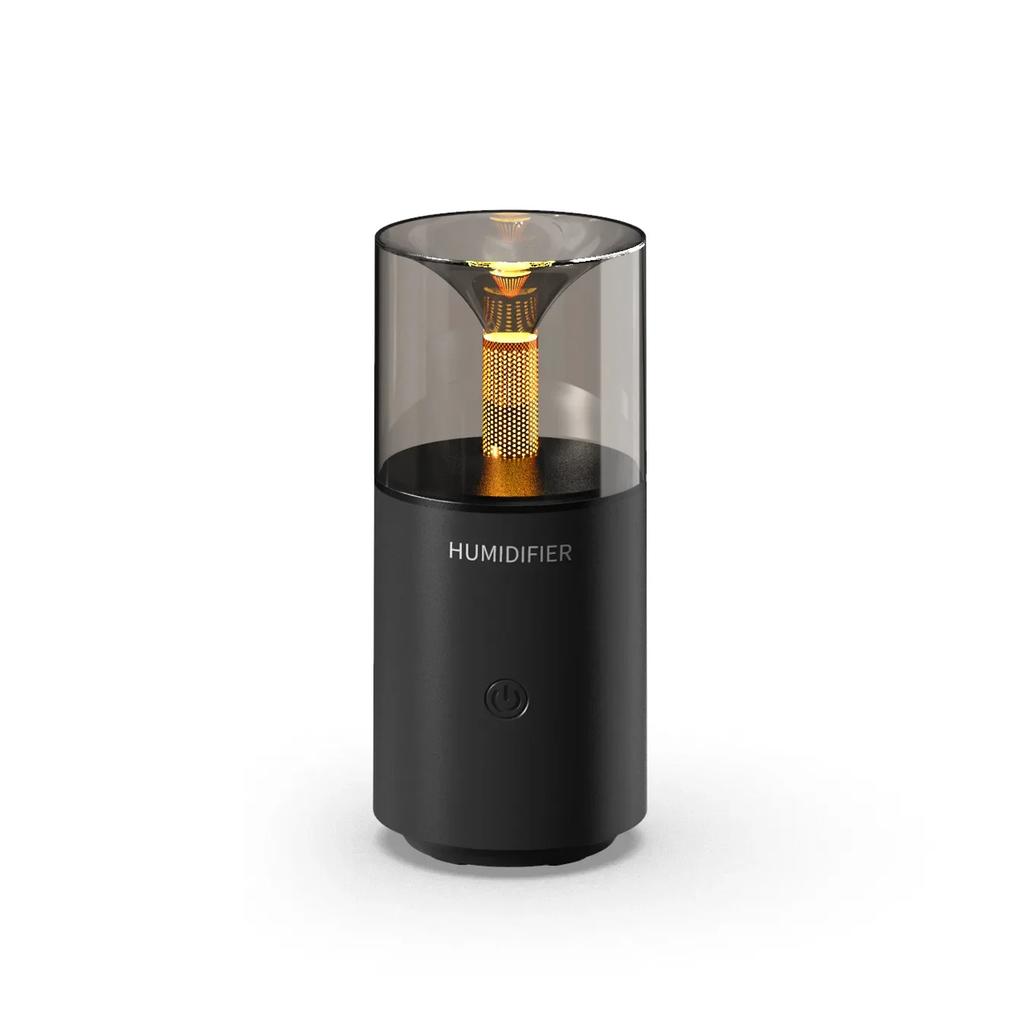 Kerzenlicht Aroma Diffusor USB Elektrisch Ultraschall Nebelmacher Luftbefeuchter für Zuhause Auto Mini Duft Ätherisches Öl Diffusor