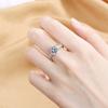 2026 2-carat Starlight Queen Ring Women's Light Luxury Six-Claw Wedding Ring Engagement Anti-Mozambique Opening Jewelry