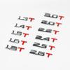 3D Metal Car Trunk Engine Displacement Emblem Badge Decal Stickers 1.3T 1.4T 1.5T 1.6T 1.8T 2.0T 2.2T 2.4T 2.5T 2.8T 3.0T Logo