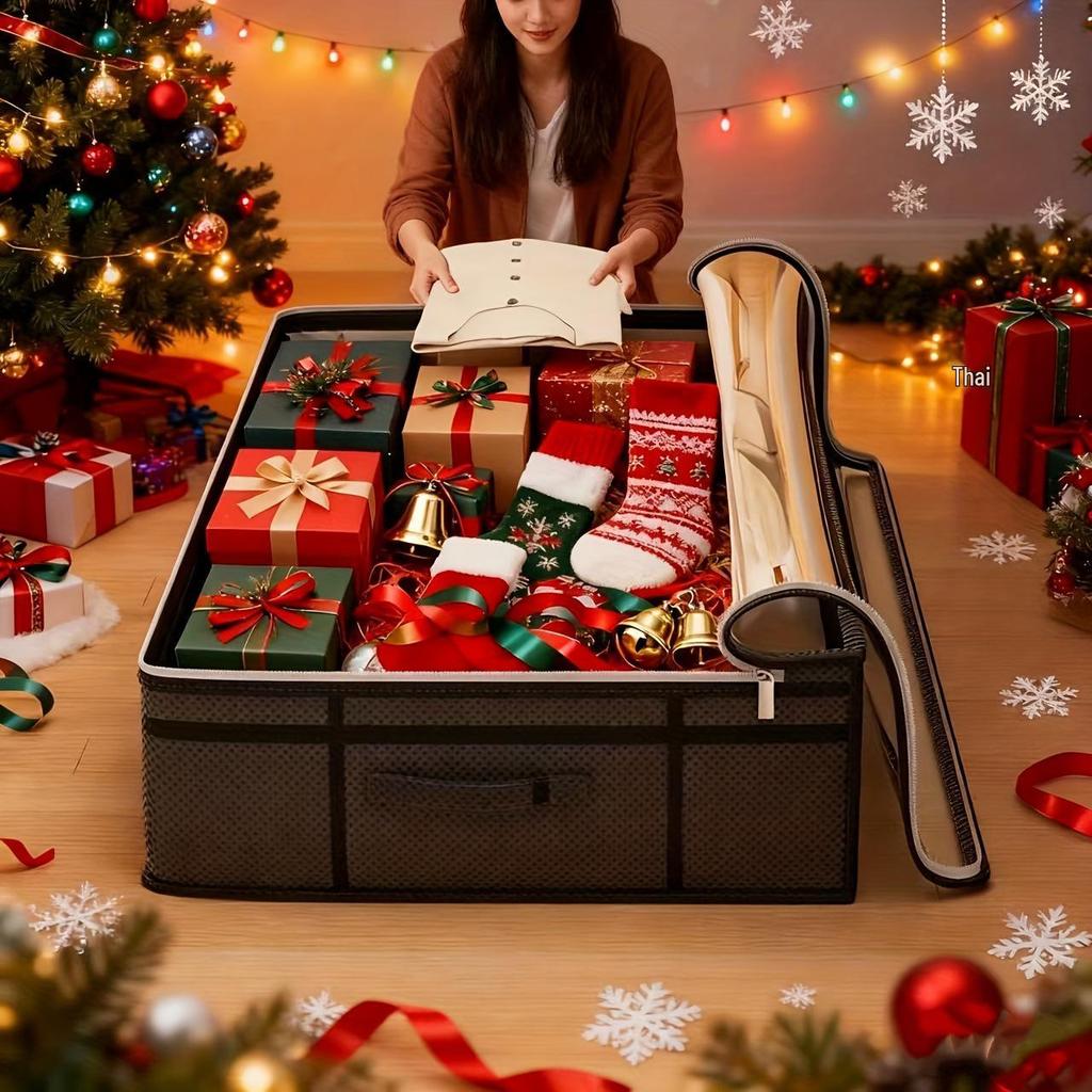 Foldable Non-woven Bed Storage Bag with Transparent Window for Clothes Organization