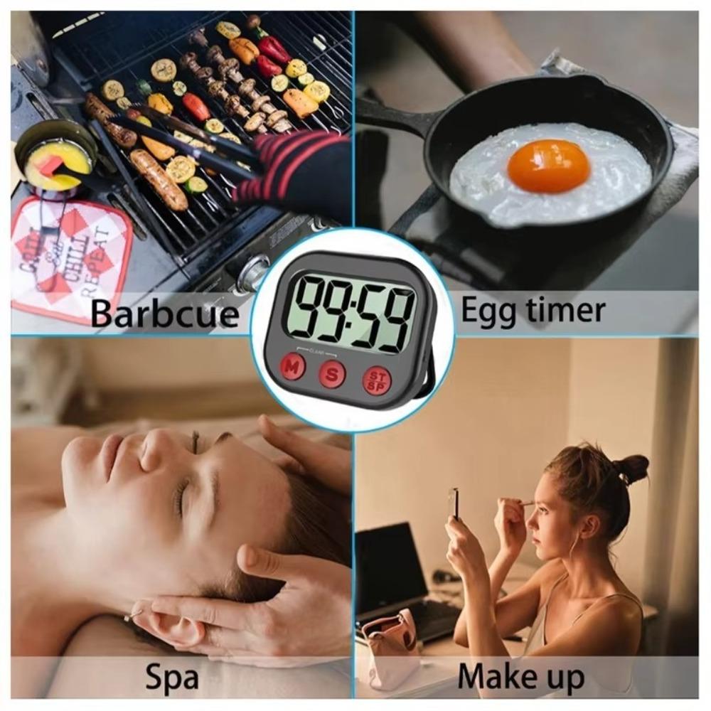 Stopwatch Visual Countdown Timer LCD Screen Alarm Clock  Home Office Study Tool