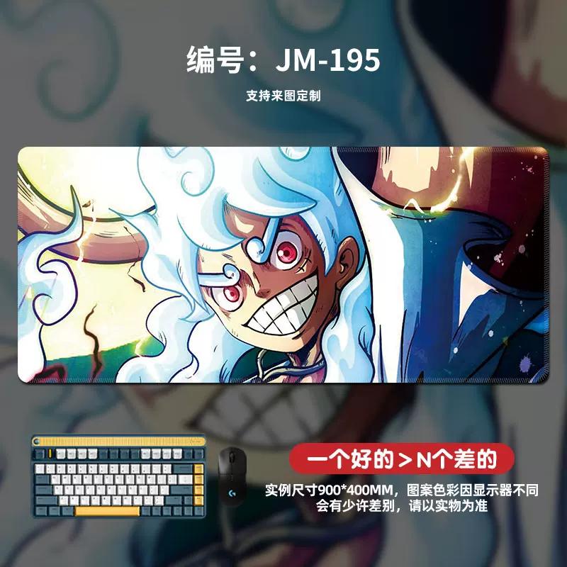 High Definition Pattern ONE PIECE Mouse Pad Oversized Animation Luffy Boys Gaming Table Mat Computer Pad Office Waterproof Non-slip Leather Mouse Pad