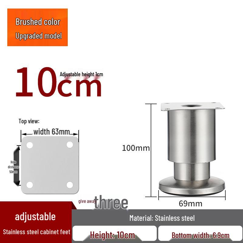 Adjustable Telescopic Furniture Legs for TV Cabinets, Sofas, Coffee Tables, and Beds