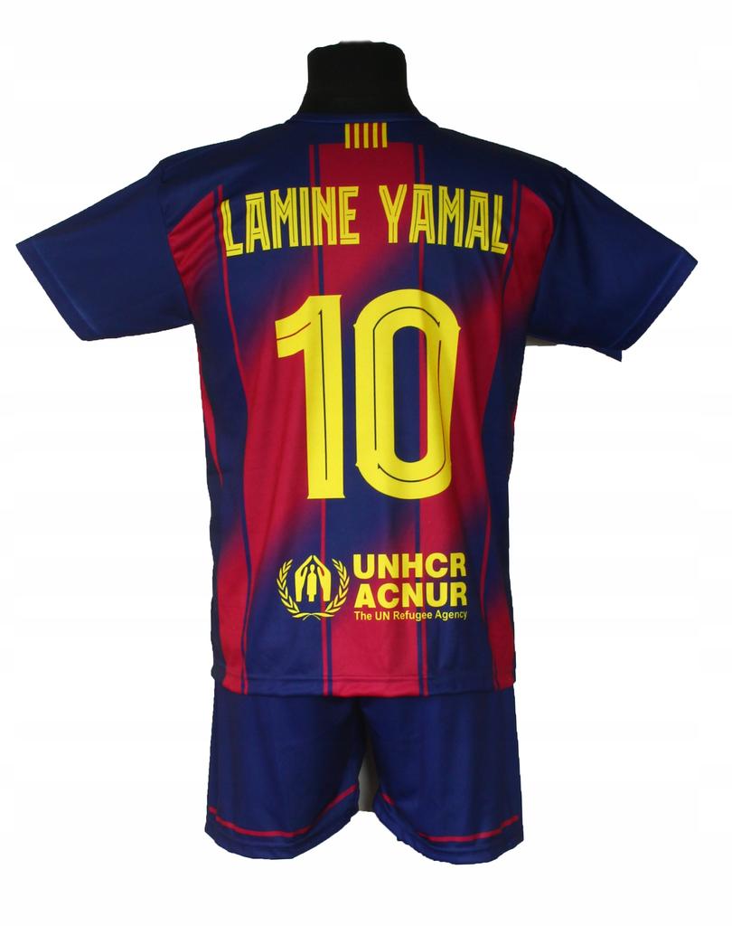 LAMINE YAMAL children's soccer uniform + socks + headband - size 134