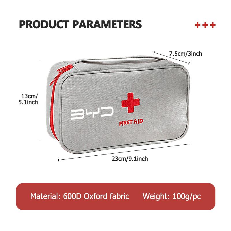 First Aid Medicine Storage Bag Outdoor Home Travel Medical Kit For BYD M6 G3 G5 T3 F3 F0 S6 S7 E5 E6 L3 Tang Yuan