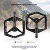 High Speed Aluminum Bike Pedals Cycling High Strengths Wide Platform Pedals for Various Cycling Environment