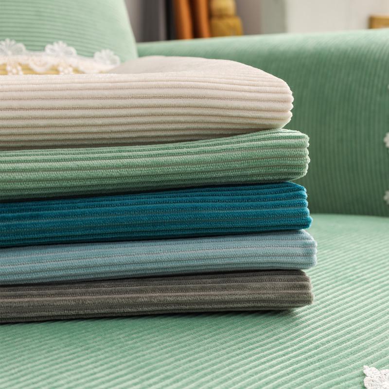 Corduroy Sofa Cover Four Seasons Universal Living Room Non-Slip Sofa Cushion Cover Velvet Full Cover Furniture Protection Cover
