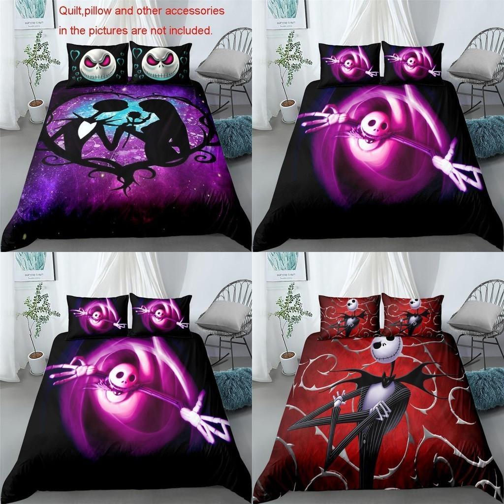 The Nightmare Before Christmas Bedding Set Duvet Cover Pillowcase Soft Material Us/eu Sizes