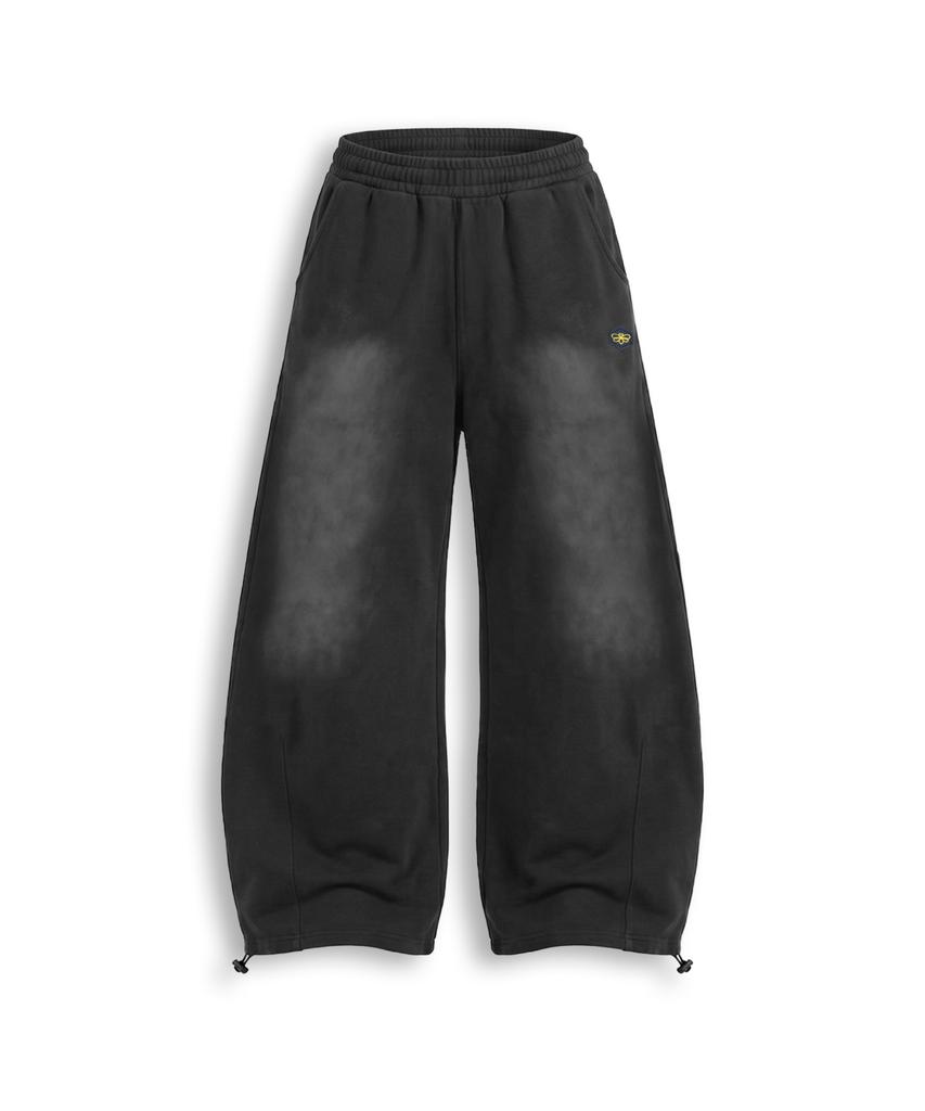 Eobiheomjeu Vintage Faded Wash Wide Pants Abh365-314 Black