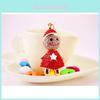 Cute Snowman Keychain For Women Sparkling Rhinestone Zinc Alloy Christmas Gift