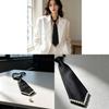 Polyester Bow Tie For Men Women With Pearl Embellishments For Weddings And Parties