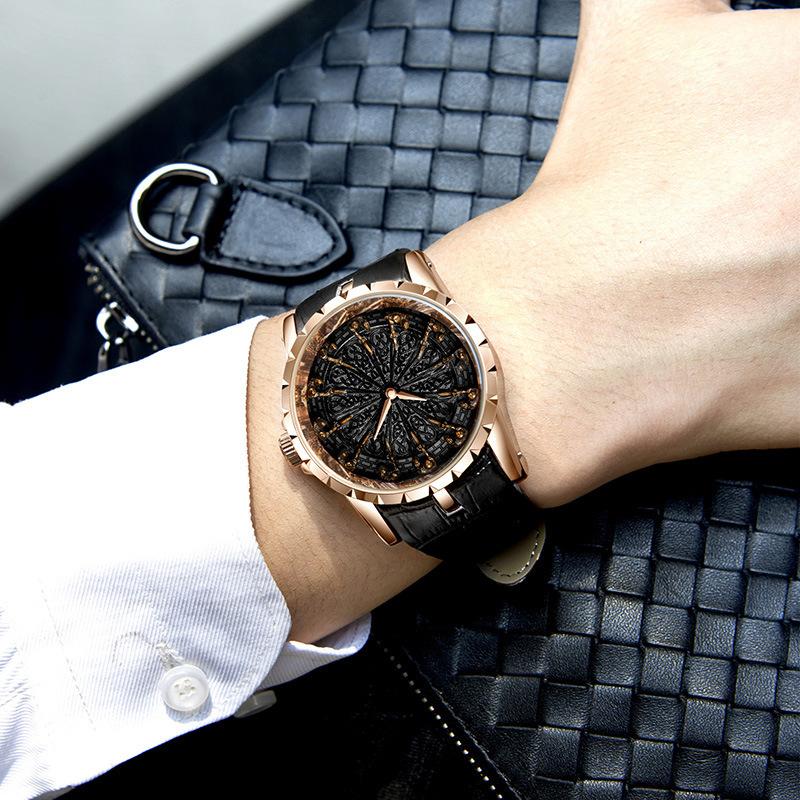 Men Watch Luxury Brand High end Middle Ancient Personality Classic Trend Waterproof Leather Male Fashion Quartz Clock Watches