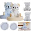 NEW 3D Animal Soap Resin Craft Plaster Making Kit Handmade Ice Cube Mold Home Decor Gift Diy Smiling Teddy