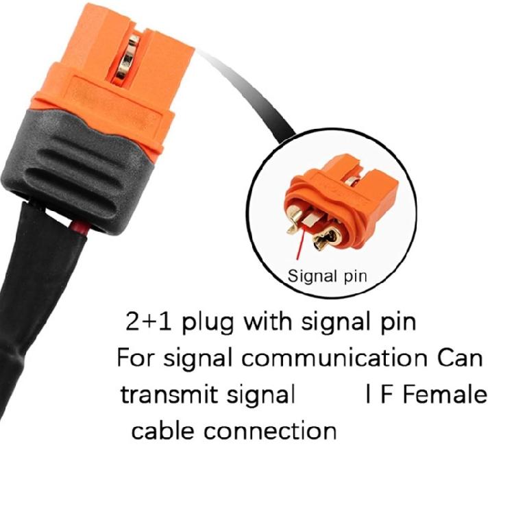 Kommunikationskabelfähiger 2+1-Pin-Konverterkabel XT60if zu DC5521 Adapterkabel für Akkuverbindung