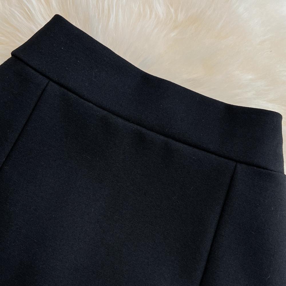 Summer Light Mature Style Stitching Skirt High Waist Irregular Slim Sexy Package Hip Skirt One-Step Skirt Women
