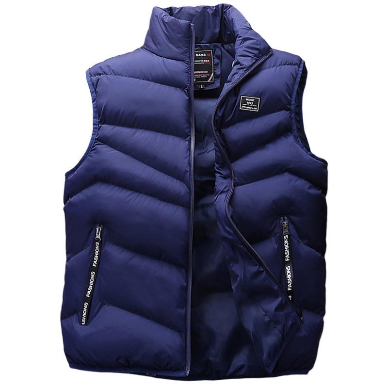 Men's Feather Rong Cotton Vest Men's Warm Vest Men's Casual Couple Vest Jacket Direct Supply