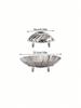 Adjustable Stainless Steel Steaming Rack - 3-Size Foldable Multi-Functional Steamer for Buns, Dim Sum & Fruits (Dishwasher Safe)