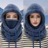 Winter Warm Thermal Windproof Balaclava Ski Hood Motorcycle Face Cover Polar Fleece Adjustable Cycling Neck Cover Full Face Mask