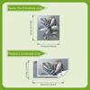 Silvery Floral  Decal Kitchen Fridge Dishwasher Sticker Self-Adhesive Removable Wall Decals Home Decor