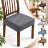 Anti-Slip Buckle Dining Chair Cover Breathable Stretch Chair Cushion Cover  Casual Dining