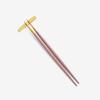 Goa Ethnic Pink Gold Chopsticks Set (with Rest)