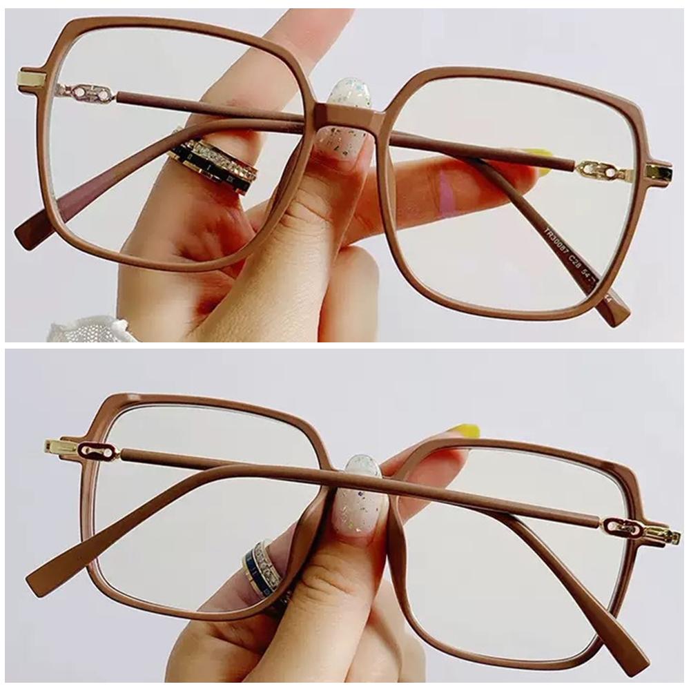 Fashion Frosted Multicolor Glasses Anti Blue Light Blocking Lens Square Frame Eye Protection Eyeglasses Women Men