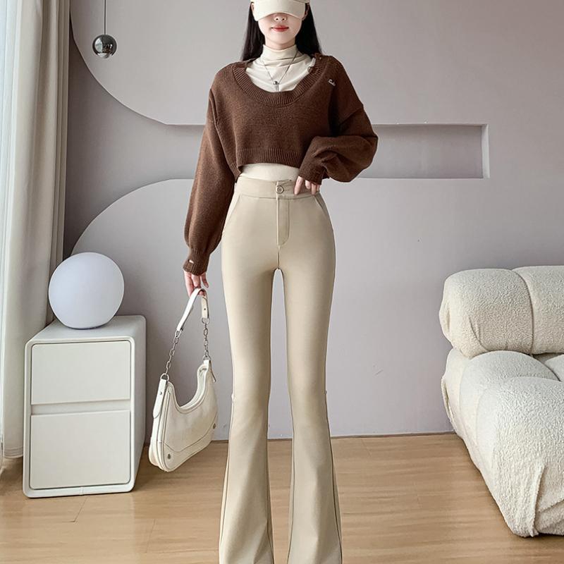 

Слимминг Потолок Черные Брюки-подкова Женские Весна Осень Новые Костюмные брюки Прямого Узкого Кроя Слегка Расклешенные Брюки Брюки-карандаш 5XL белый