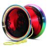WATIEOBOO Professional Bimetal Yo-Yo (6061 Aluminum Alloy + Colorful Stainless Steel Ring) Non-Reactive Yo-Yo. Ideal for Children's Yo-yo Skill Practi