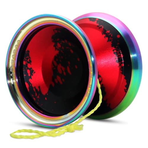 

Профессиональный биметаллический йо-йо WATIEOBOO (Алюминиевый сплав 6061 + Цветное кольцо из нержавеющей стали) Неактивное йо-йо. Идеально для тренировки детских навыков игры с йо-йо