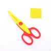 1/6PCS DIY Color Lace Scissors Comfortable Hand Wavy Pattern Art Safety Scissors Small Round Head Stationery Paper Cutter