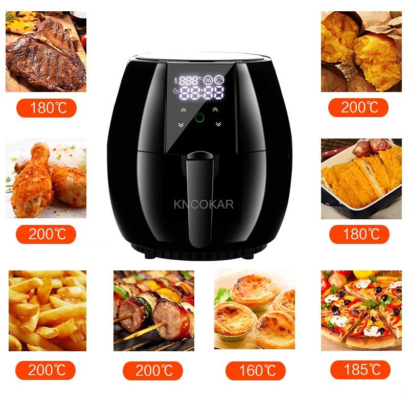 Smart Air Fryer without Oil Home Cooking 4.5L Deep Fryer Cold Rolled Metal Disposable Molding Rock Solid Classical
