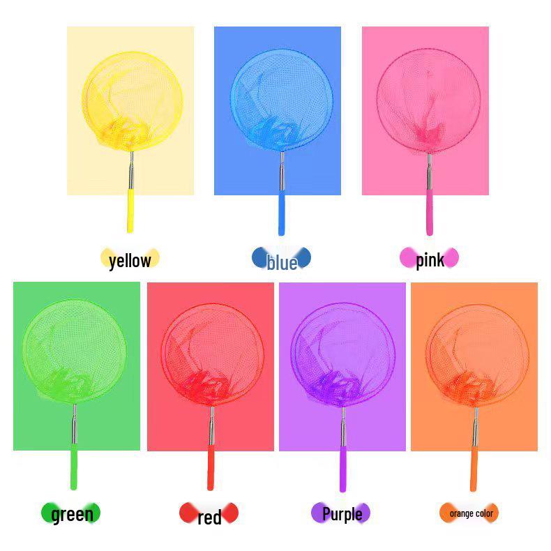 Kids' Telescopic Butterfly Net & Leakproof Folding Bucket Set for Beach and River Play