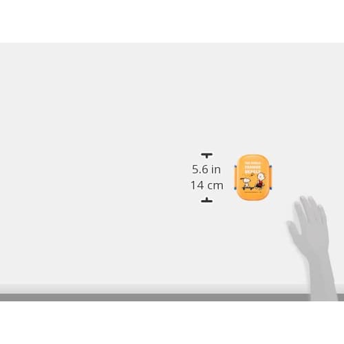 Onishi Ken Seihan PEANUTS Lunch Series SKATEBOARD Orange Lunch Box SLH-1300 14 X 11.3 X H5cm