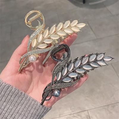 New Crystal Opal Hair Clasp Hairpin for Women's Fashion, Personality, Elegant Hairpin, and Advanced Hairpin Accessories