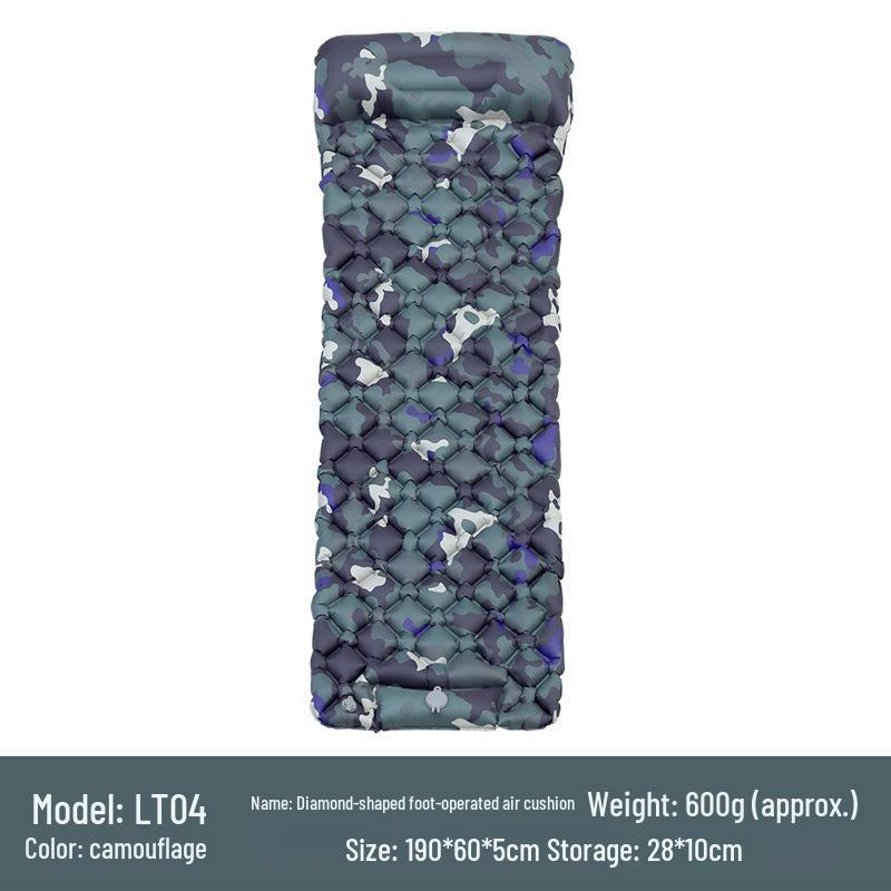 Ultraleichte TPU Fußpumpe Aufblasbare Campingmatte