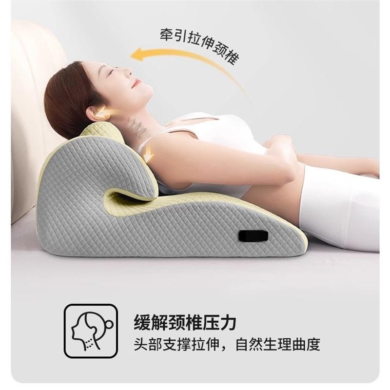 Relax Cush Pillow 2025 New Ergonomic Pillow Supports Posture In Any Position Unique Curved Design Suitable for Massage,Reading
