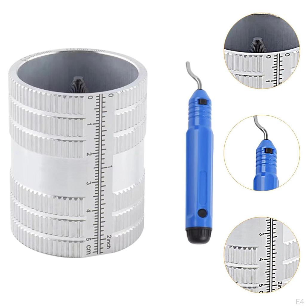 Rohr- und Rohrentgrater Werkzeug Zubehör für 1/4"~1-3/8" Bereich Mehrzweck Entgraten