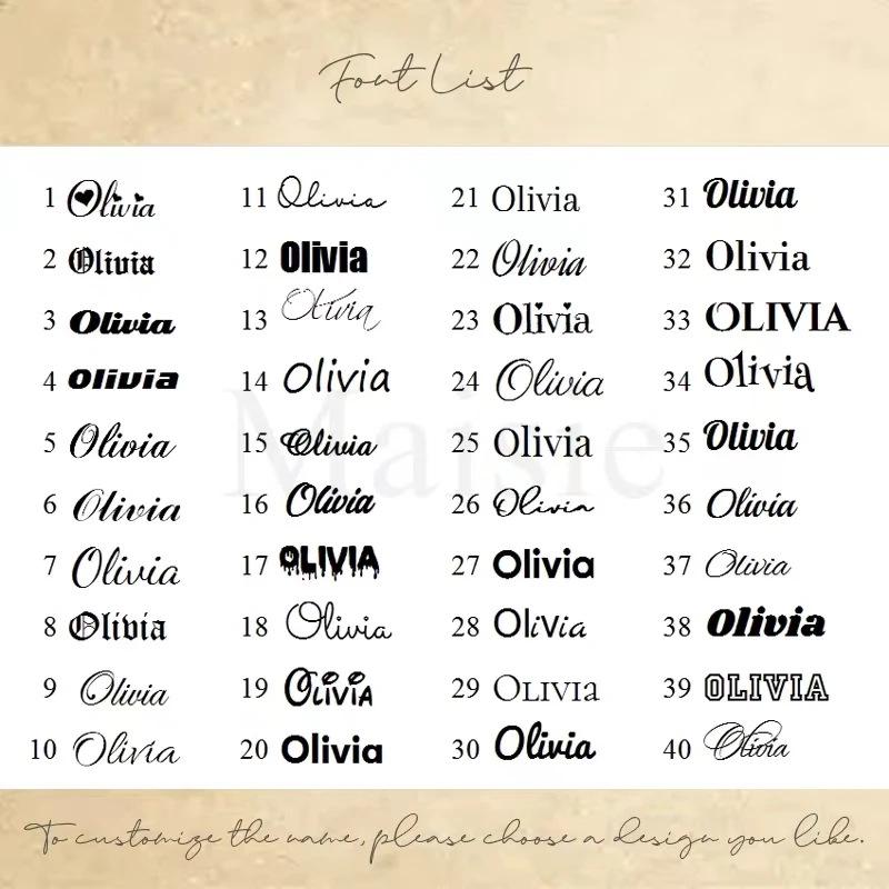 304 Stainless Steel Name Necklace with Christmas Pendant - Unique Design Clavicle Chain Gift for Couples
