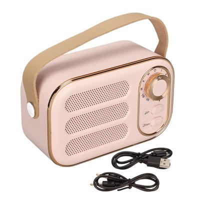 Bluetooth Hoparlör Stereo HiFi Ses USB Şarjlı Retro Taşınabilir Kablosuz Hoparlör Ev Seyahat için