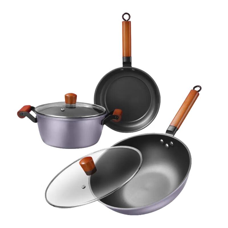 WODHO Ziqi Donglai 3-Pc Cookware Set