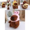 Breloc Jucărie de Pluș Capybara Moale cu Desene Animate Drăguțe Perfect pentru Accesorii și Obiecte de Colecție