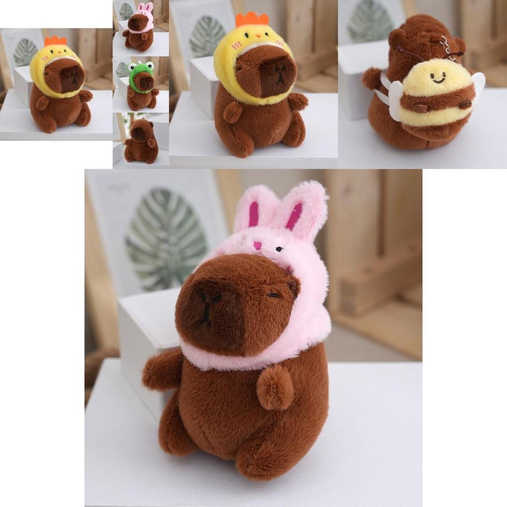 Breloc Jucărie de Pluș Capybara Moale cu Desene Animate Drăguțe Perfect pentru Accesorii și Obiecte de Colecție