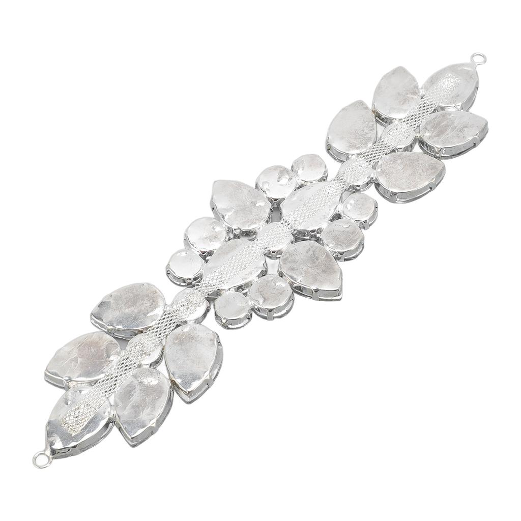 Applique Strass Verre Exquise Éblouissante Fleur Strass Verre Patch pour Vêtements Robe de Mariée
