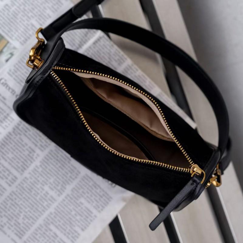 2025 New Matte Cowhide Genuine Leather Square Bag Women's Cross-border Hot