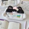 Cartoon Plush Cat Visual Pencil Case Cute Large Capacity Storage Pencil Bags Multi-functional Student Stationery Storage Box
