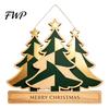 Winter Festive Home Decorations Christmas Wooden Sign Hanging Ornament, Multi-Layer Tree Wood Plaque Handcrafted Holiday Decor with Rope, Merry