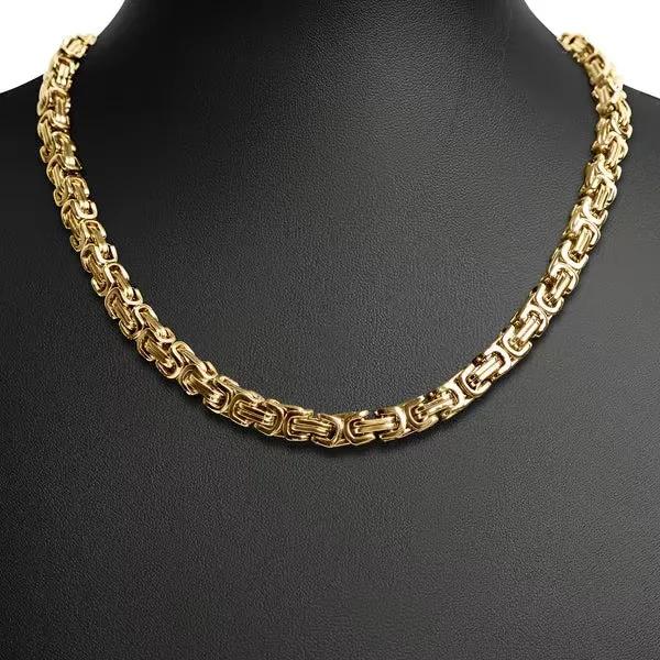

Тонкая Сплошная Цепь Серебристый Цвет Золота 18K 5MM Ожерелья Классическое Великолепное для Мужчин Женщины Мальчика Изящные Украшения Свадебная вечеринка 20 дюймов 50 см золотой