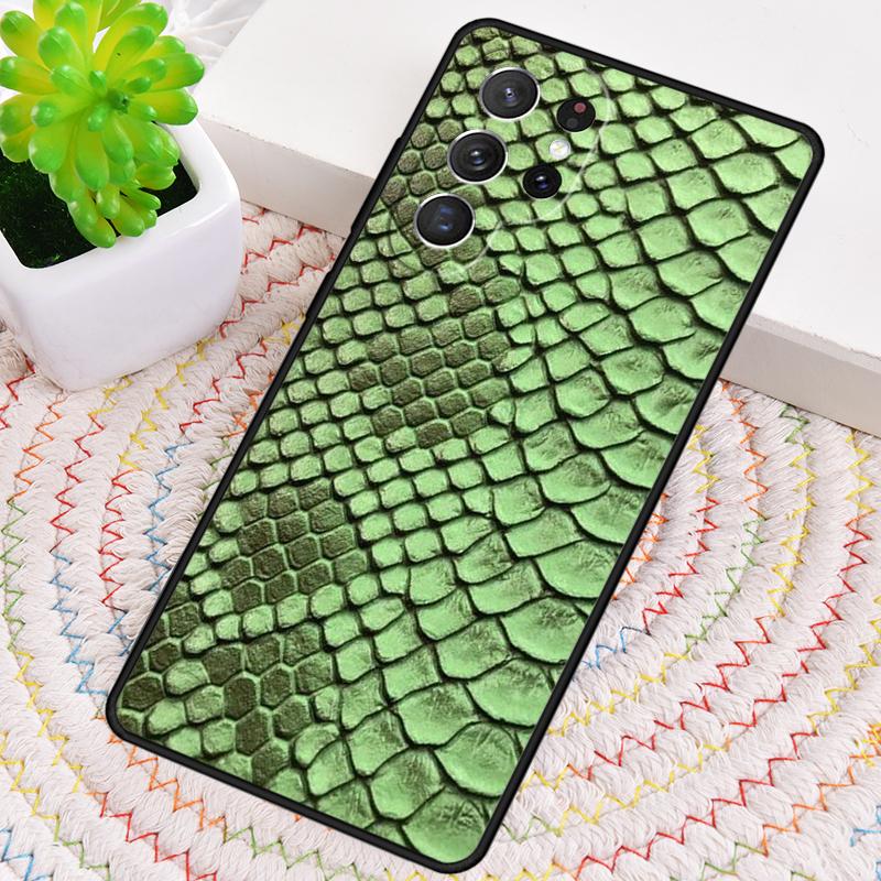 Snake Skin Texture TPU Phone Case For Samsung Galaxy Note 10 Pro S26 S25 S24 S23 S22 Ultra Plus S21 FE S20 Shockproof Cover