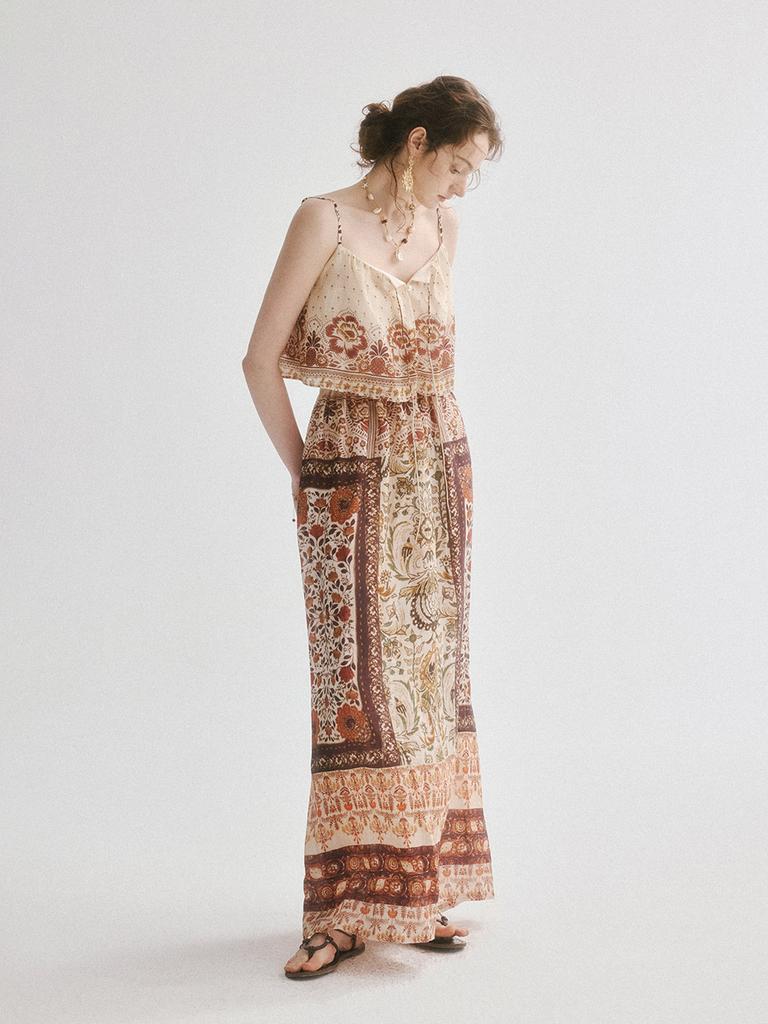 Sinseuden Oriental Banding Long Skirt
